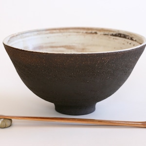 Black Ceramic Ramen bowl | Soup bowl | Salad Bowl | Japanese style pottery