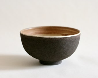 Black Ceramic Small bowl | Granola Breakfast bowl | Small Bites | Japanese style pottery