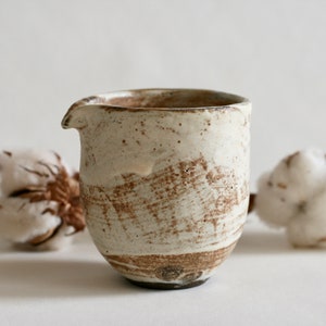 Cream ceramic Pourer | Pottery Creamer | Katakuchi