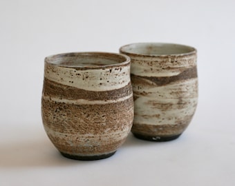 Handmade Round ceramic cup | Cream Tea Cup | Japanese style Pottery
