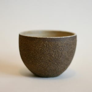 Brown round small bowl | Small Cup | Japanese style pottery
