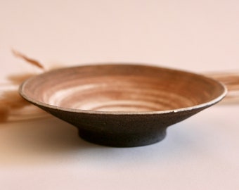 Black Ceramic Small Plate | Saucer | Dessert Plate | Japanese style Pottery