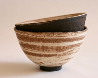 Handmade Set of Two | Ceramic Ramen bowl | Soup bowl | Japanese style pottery