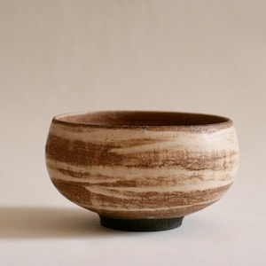 Cream round bowl | Small pottery bowl | Japanese style ceramics