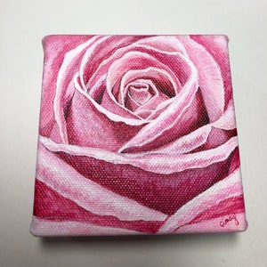 Floral Painting on Canvas - Rose - Inner Beauty
