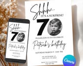 Surprise Birthday Invitation Template | Canva Editable Adult Evite (Digital)