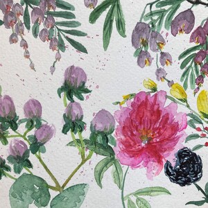 Aquarelle"composition florale"