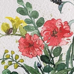 Aquarelle "bouquet de fleurs"