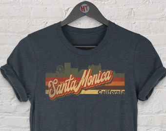 Retro Santa Monica Vintage T-Shirt Geschenk / Santa Monica Kalifornien / Santa Monica Tourist T-Shirt / Santa Monica Souvenir Geschenk / Unisex T-Shirt