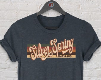 Silver Spring Maryland Shirt - Unisex Retro Vintage Maryland Crewneck Shirt, Sweatshirt, Hoodie, Tank top