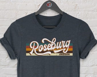 Roseburg Oregon Vintage T-Shirt Gift / Roseburg Oregon gift for him / Roseburg  Portland Tourist T-Shirt / Oregon Souvenir Gift/Gift for her