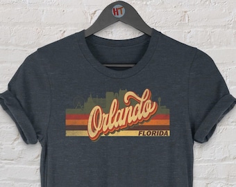 Regalo di t-shirt vintage retrò di Orlando / Orlando Florida / T-shirt turistica di Orlando / Regalo souvenir di Orlando / T-shirt unisex