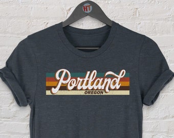 Portland Oregon Vintage T-Shirt Gift / Portland  Oregon gift for him / Portland Tourist T-Shirt / Oregon Souvenir Gift / Gift for her