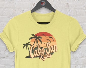 Retro Summer Clothing 70s 80s Style Cabo San Lucas, Mexico Tshirt, Cabo San Lucas Mexico Mex Shirt, Retro Womens Mens Tshirts