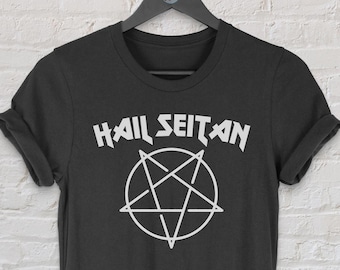Hail Seitan vegan animal rights shirt punk tshirt shirt tee top vegan vegeterian graphic vegan vibes funny
