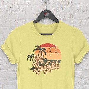 Retro Summer Clothing 70s 80s Style Fort Lauderdale, Florida Tshirt, Fort Lauderdale FL Shirt, Retro Womens Mens Tshirts