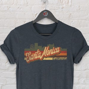 Retro Santa Monica vintage T-shirt cadeau / Santa Monica California / Santa Monica Tourist T-shirt / Santa Monica souvenir / T-shirt uniseks