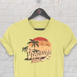Retro Summer Clothing 70s 80s Style Treasure Island, Florida Tshirt, Treasure Island FL Shirt, Retro Womens Mens Tshirts