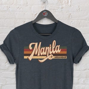 T-shirt Manila Arkansas : t-shirt souvenir de style vintage