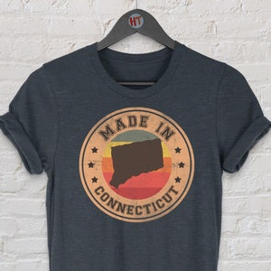Missouri Vintage Retro T-Shirt Geschenk | Conneticut Reise-T-Shirt | Retro Frauen T-Shirt | Plexiglas T-Shirt