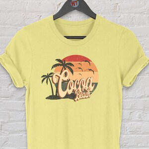 Retro Summer Clothing 70s 80s Style Cocoa Beach, Florida Tshirt, Cocoa Beach FL Shirt, Retro Womens Mens Tshirts