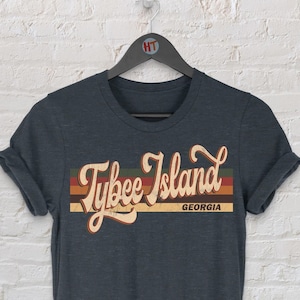 Tybee Island Shirt - Retro 1970&#39;s 80&#39;S Style Tybee Island Georgia T-Shirt - Unisex Tybee Island KT Shirt - Tybee Island Georgia Shirt