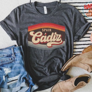 Cadiz Vintage distressed design T-Shirt Gift / Cadiz Spain / Cadiz Tourist T-Shirt / Cadiz Souvenir Gift / Unisex Tee