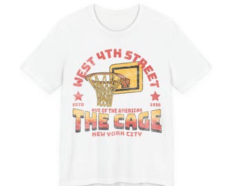 NYC Basketball Court Jersey Tee: The Cage, West 4th Street Apparel