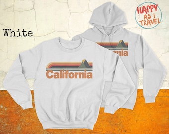 California Sunset Sweatshirt: Retro Unisex Crewneck