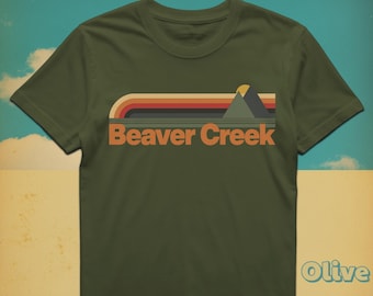 Retro Beaver Creek Colorado T-Shirt: Vintage Ski Town Souvenir