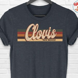 Koszulka Clovis New Mexico: Koszulka z pamiątkami turystycznymi w stylu retro