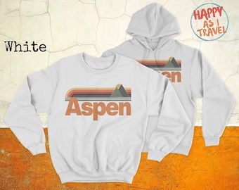 Aspen Colorado Sunset Sweatshirt: Retro Unisex Style