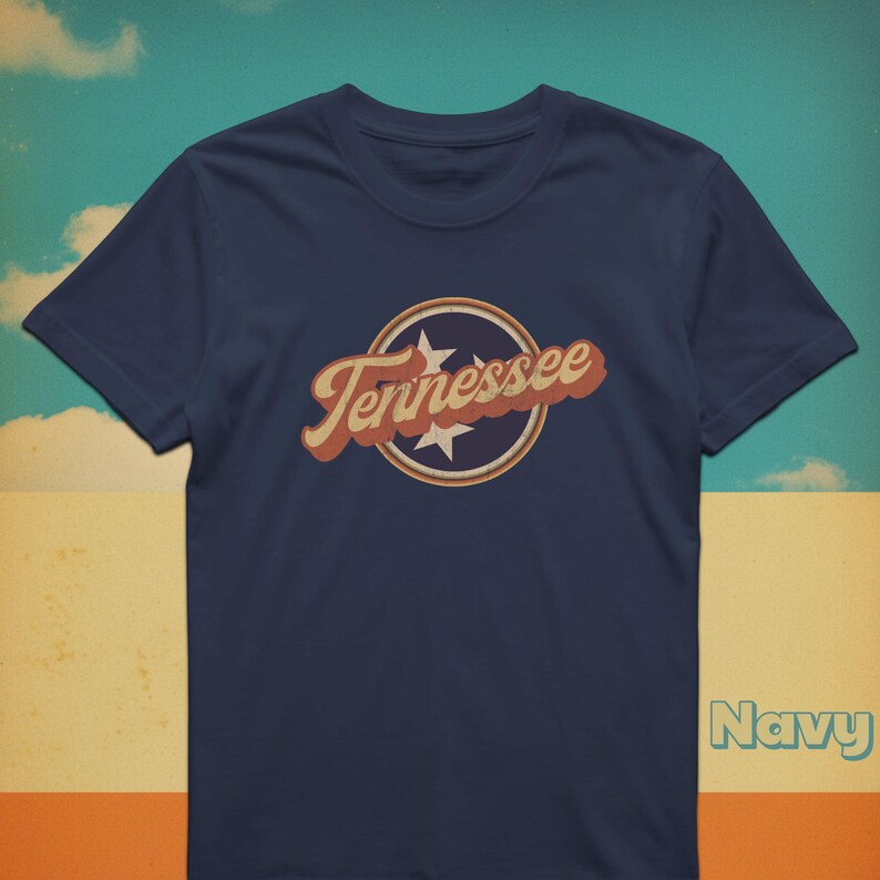 Retro Tennessee T-Shirt: Vintage Volunteer State Souvenir T-Shirt Bild 8