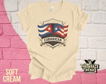 Retro Cuba Puerto Rico Flags Cuban Puerto Rican Cubarican T-Shirt, shirt vintage style