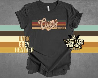 Cicero Illinois T-Shirt: Vintage Style Souvenir Tee