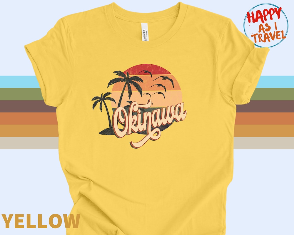 Retro Okinawa T-Shirt Gift / 70S Clothing Style / Okinawa Japan / Okinawa Tourist T-Shirt / Okinawa Souvenir Gift / Unisex / Sweater /Hoodie Customtrending Deisgned