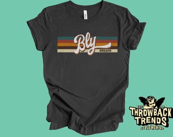 Bly Oregon T-Shirt: Vintage Distressed Style Souvenir Tee