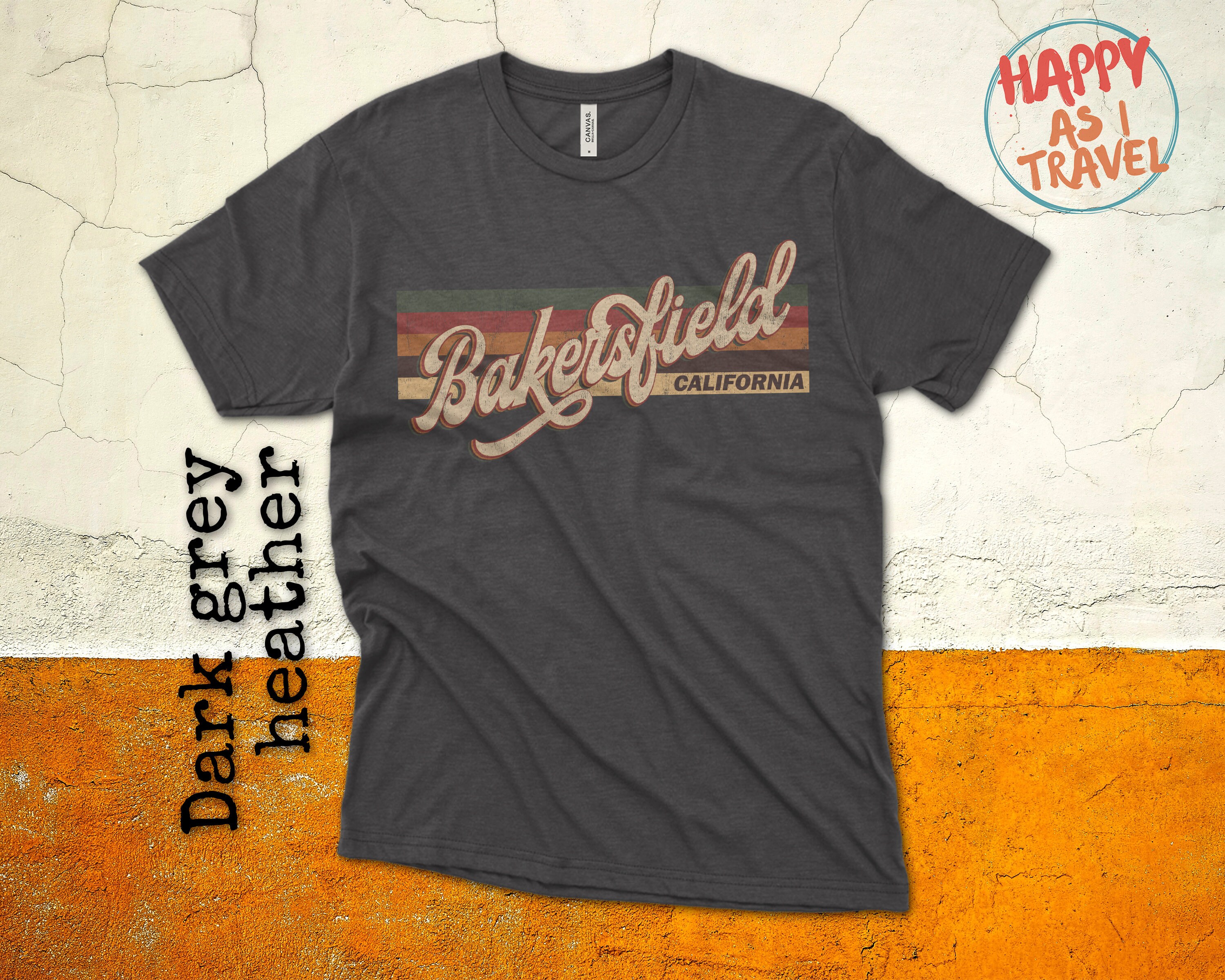 Retro Bakersfield Vintage T-Shirt Gift / Bakersfield California /  Bakersfield Tourist T-Shirt / Bakersfield Souvenir / Unisex Tee