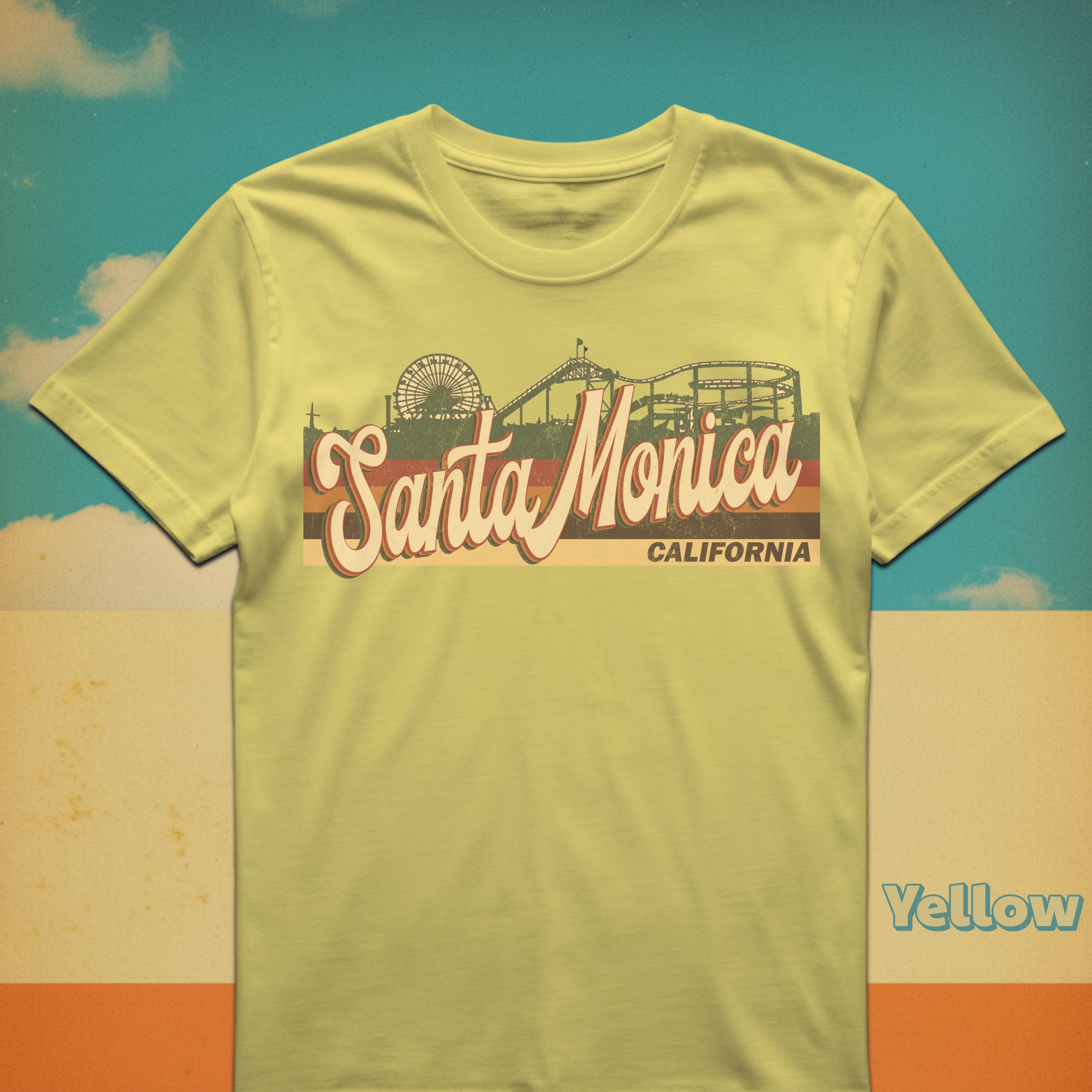 Retro Santa Monica T-shirt: Vintage 70s/80s California Souvenir - Etsy