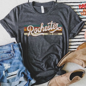 Rochester New York Retro inspired T-Shirt Gift, Rochester Hometown, Vintage inspired Tourist T-Shirt, Rochester Souvenir Gift, Unisex Tee