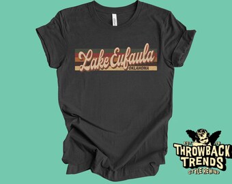 Lake Eufaula Oklahoma T-Shirt: Retro Souvenir Tee
