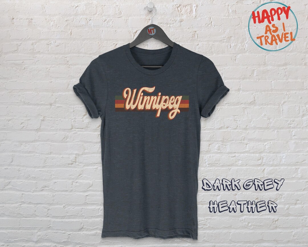 Winnipeg Vintage T shirt cadeau Winnipeg Canada Winnipeg toeristische T shirt Winnipeg souvenir cadeau Unisex Tee Etsy Nederland