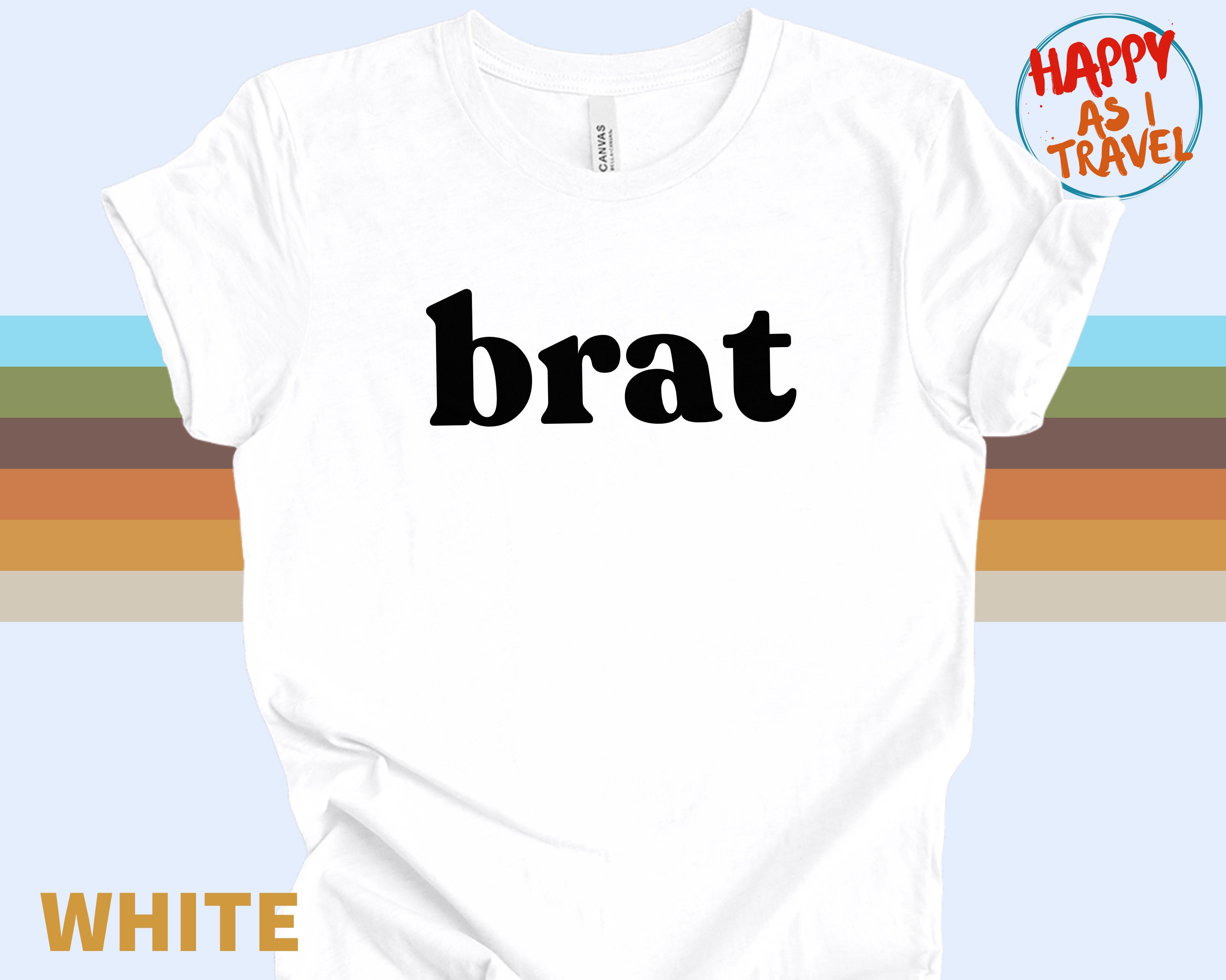 brat Tシャツ白 Brat T-shirt: Distressed Retro Style, Soft Cotton Tee - Etsy