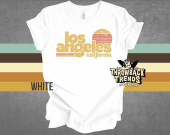 Retro Los Angeles T-Shirt: Distressed California Souvenir Tee