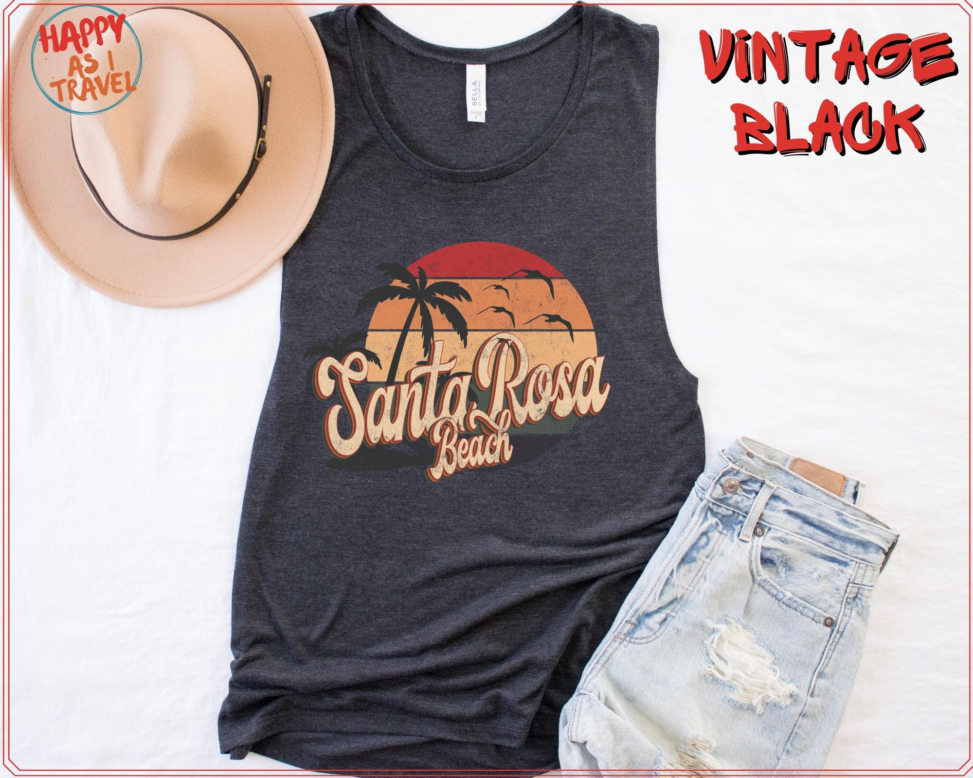 Retro Summer Clothing 70s 80s Style Santa Rosa Beach