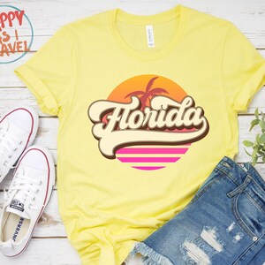 Florida Retro Shirt, Florida Gifts, Summer Vacation Shirt, Florida State, Miami Shirt, Vintage Florida Shirt, Beach Lover Tee, Florida Trip