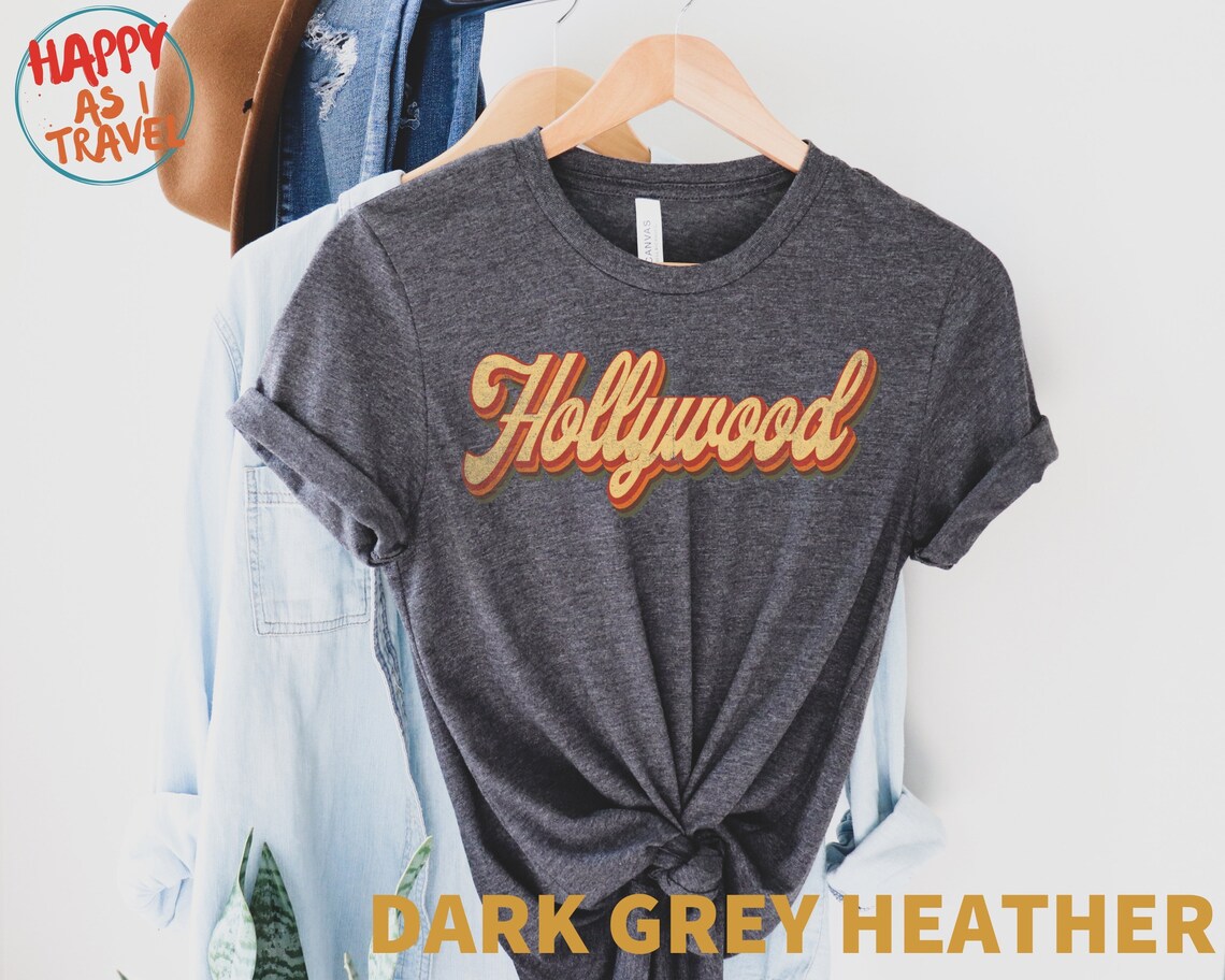 Retro Hollywood Vintage TShirt Gift / Hollywood California / Etsy
