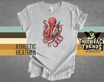 Osaka Octopus Saké T-Shirt: Japanese Tattoo Art Tee