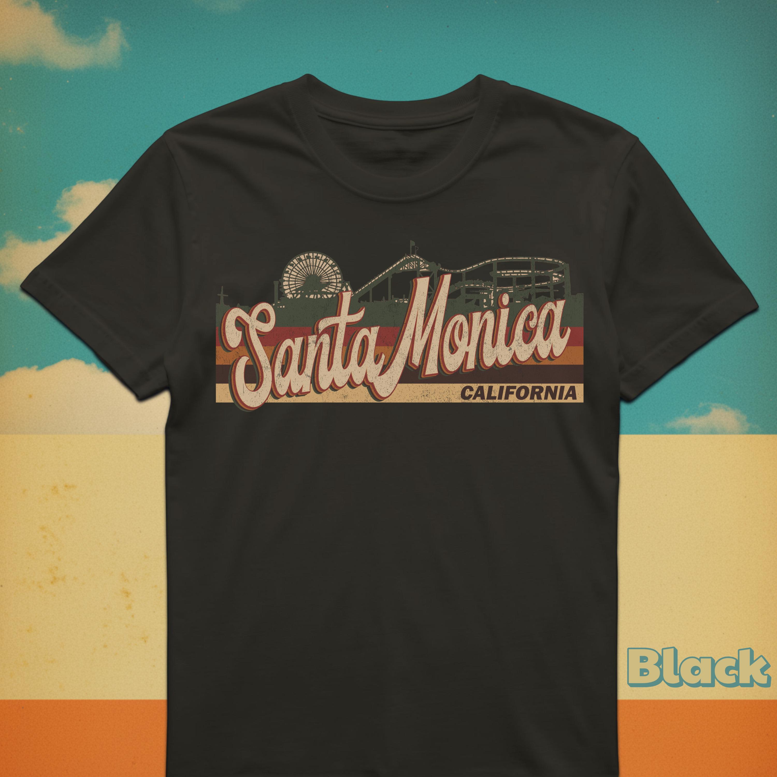Retro Santa Monica T-shirt: Vintage 70s/80s California Souvenir - Etsy