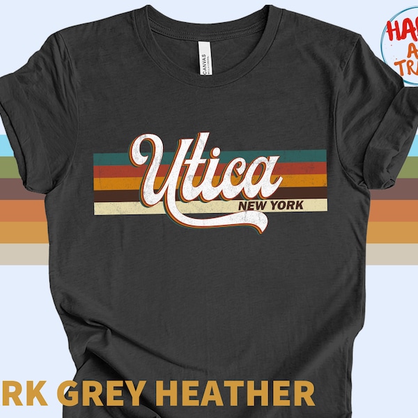 Camiseta de Utica, Nueva York: Camiseta de recuerdo estilo vintage